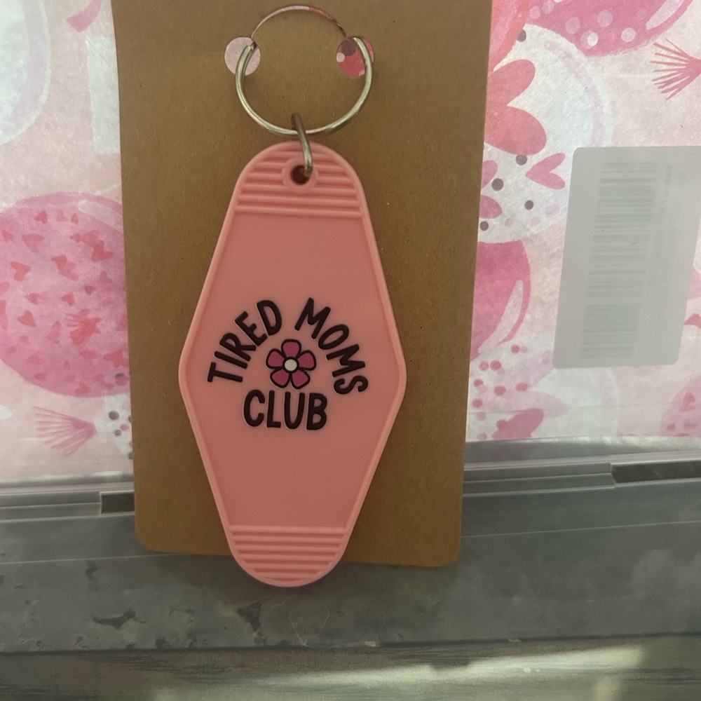 Pink Key Holder - Tired Moms Club